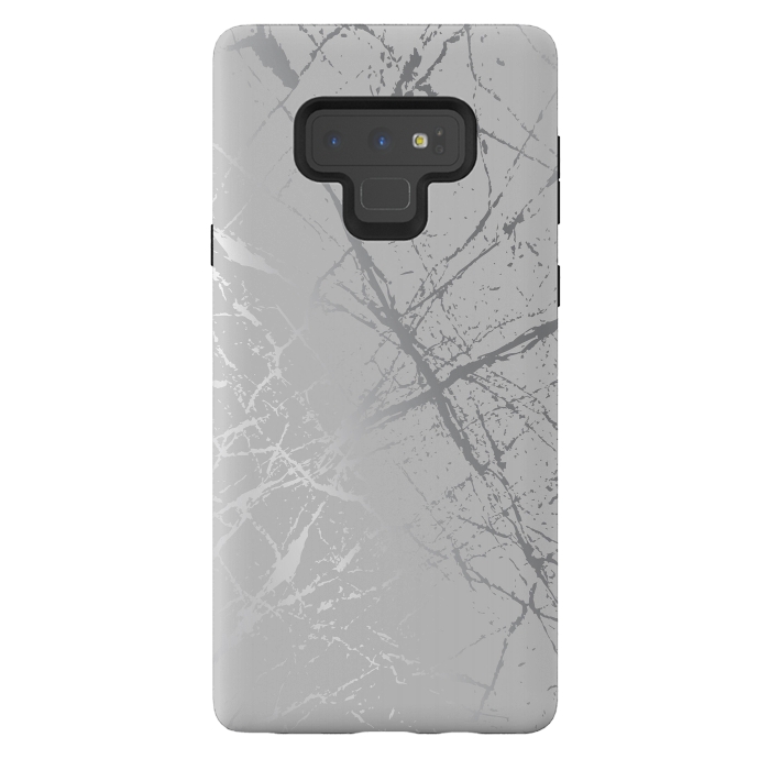 Galaxy Note 9 StrongFit Silver Splatter 002 by Jelena Obradovic