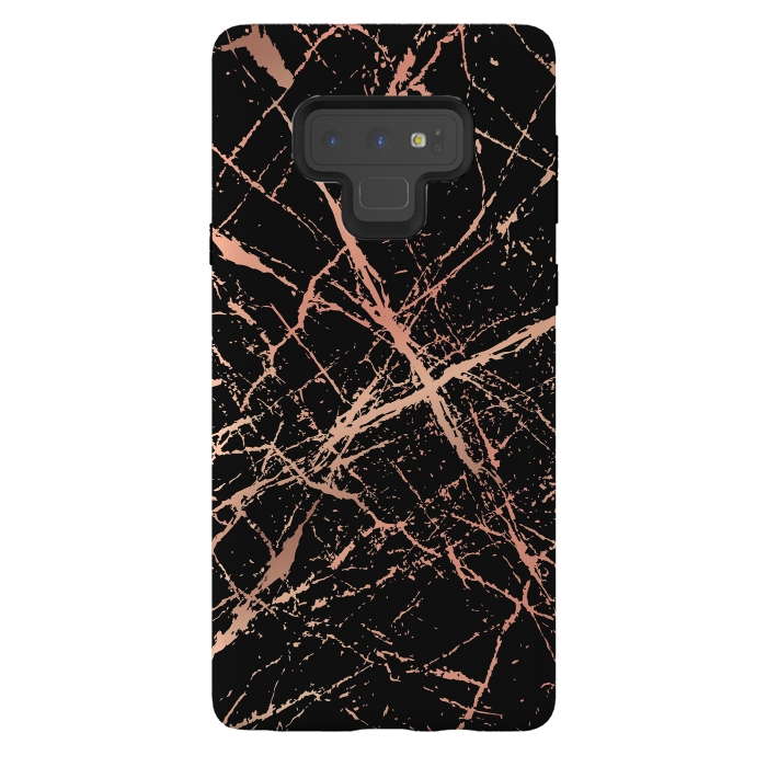 Galaxy Note 9 StrongFit Copper Splatter 003 by Jelena Obradovic