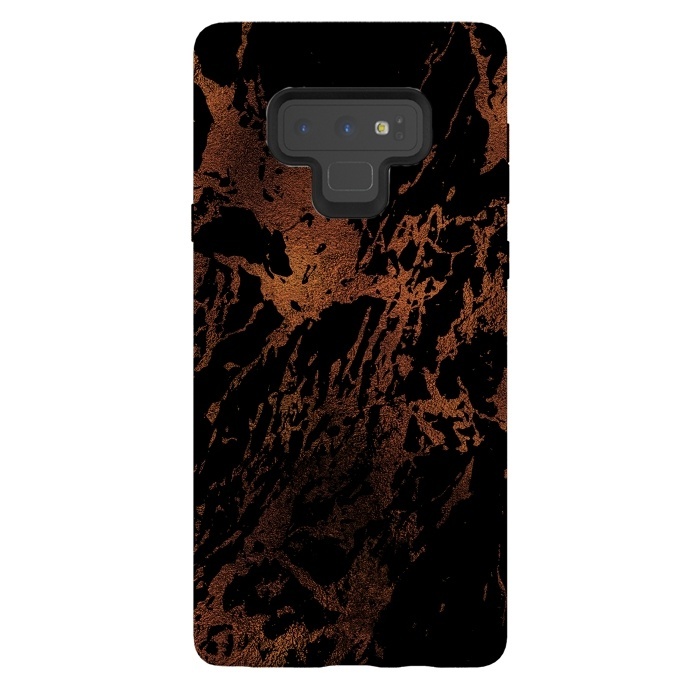 Galaxy Note 9 StrongFit Copper Metal Veined Marble by  Utart