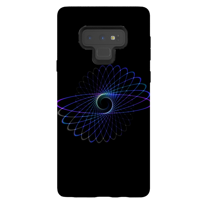 Galaxy Note 9 StrongFit Spirograph Object on Black by Andrea Haase