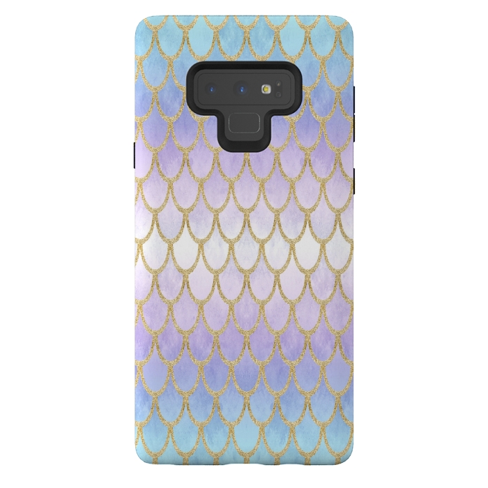 Galaxy Note 9 StrongFit Pretty Mermaid Scales 06 by Angelika Parker