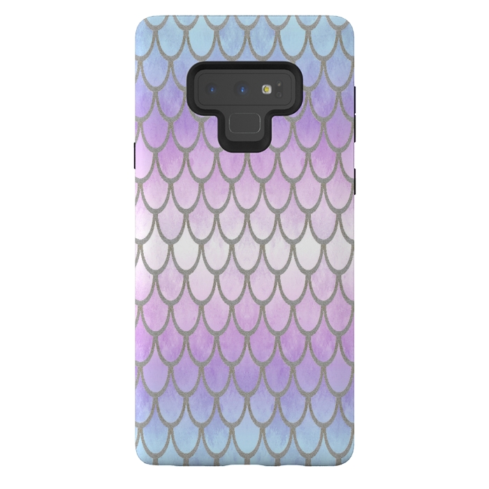 Galaxy Note 9 StrongFit Pretty Mermaid Scales 02 by Angelika Parker