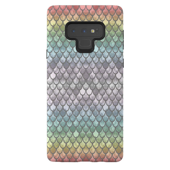 Galaxy Note 9 StrongFit Pretty Mermaid Scales 11 by Angelika Parker