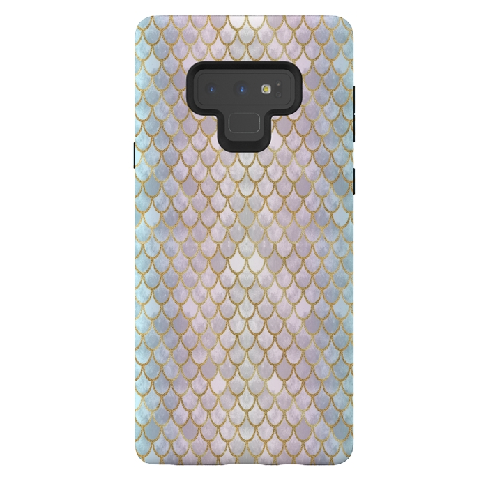 Galaxy Note 9 StrongFit Pretty Mermaid Scales 22 by Angelika Parker