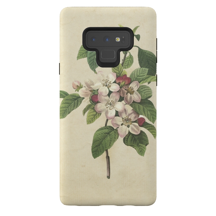 Galaxy Note 9 StrongFit Vintage Apple Blossom Painting by Andrea Haase
