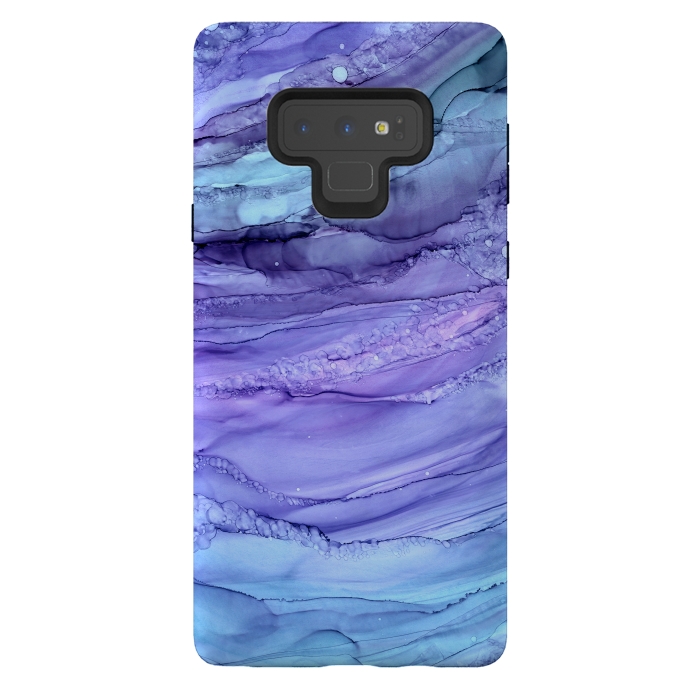 Galaxy Note 9 StrongFit Purple Mermaid Marble by Becky Starsmore
