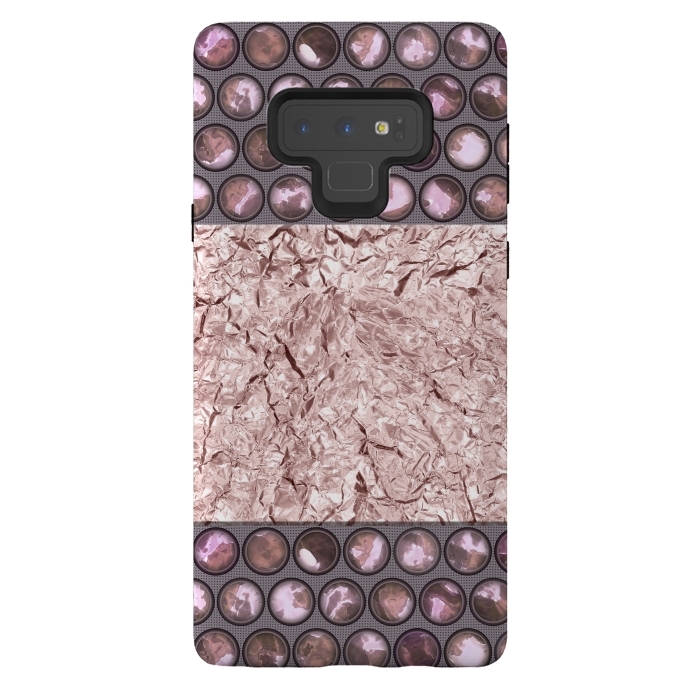 Galaxy Note 9 StrongFit Rose Gold Shiny Elegance by Andrea Haase