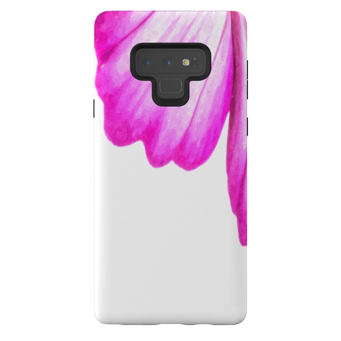 Galaxy Note 9 StrongFit Pink Flower Abstract by Alemi