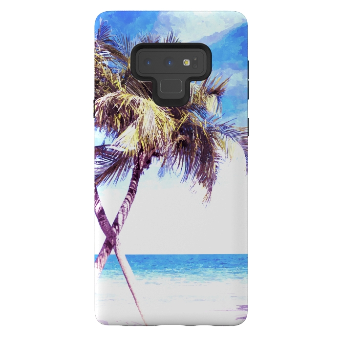 Galaxy Note 9 StrongFit Palm Trees Beach by Alemi