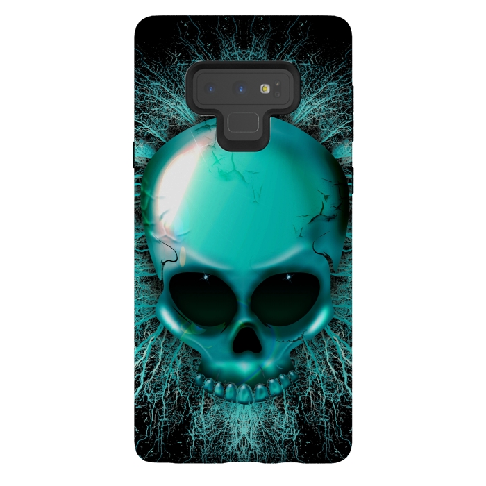 Galaxy Note 9 StrongFit Ghost Skull Hologram by BluedarkArt
