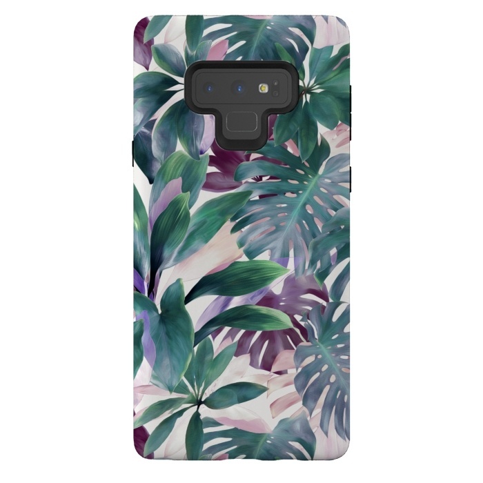 Galaxy Note 9 StrongFit Tropical Emerald Jungle by Micklyn Le Feuvre