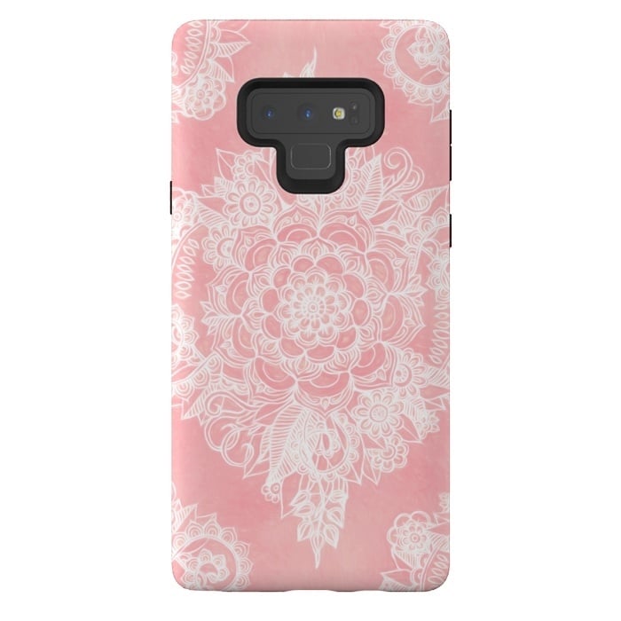 Galaxy Note 9 StrongFit Marshmallow Lace by Micklyn Le Feuvre