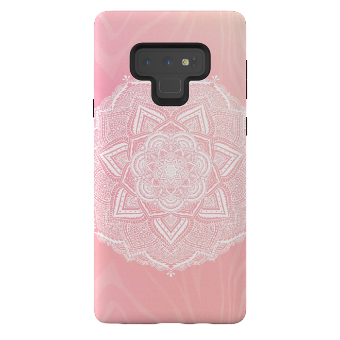 Galaxy Note 9 StrongFit Cute pink mandala by Jms