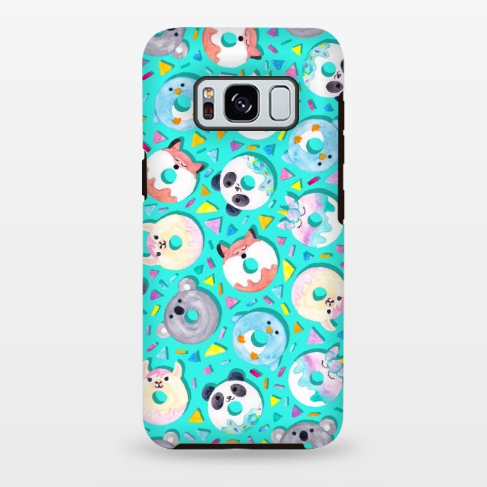 Galaxy S8 plus StrongFit Animal Donut Confetti by gingerlique