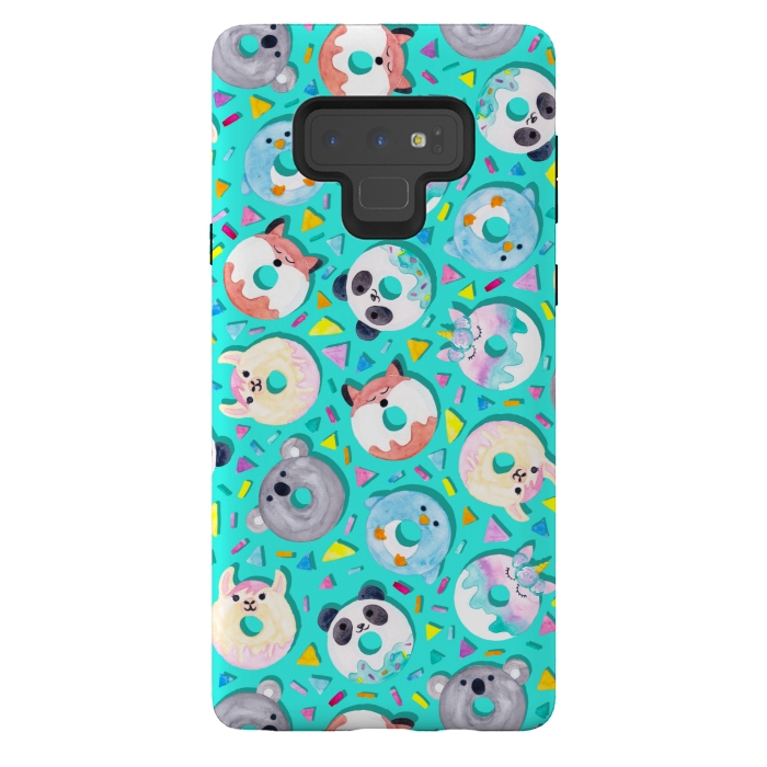 Galaxy Note 9 StrongFit Animal Donut Confetti by gingerlique
