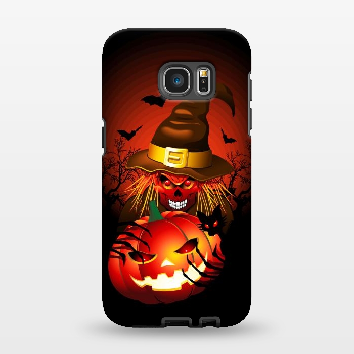 Galaxy S7 EDGE StrongFit Skull Witch Halloween Monster by BluedarkArt