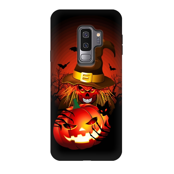 Galaxy S9 plus StrongFit Skull Witch Halloween Monster by BluedarkArt