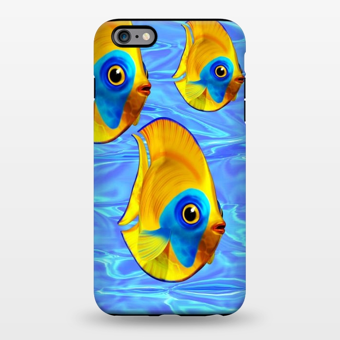 iPhone 6/6s plus StrongFit Fish 3D Cute Tropical Cutie on Clear Blue Ocean Water  by BluedarkArt