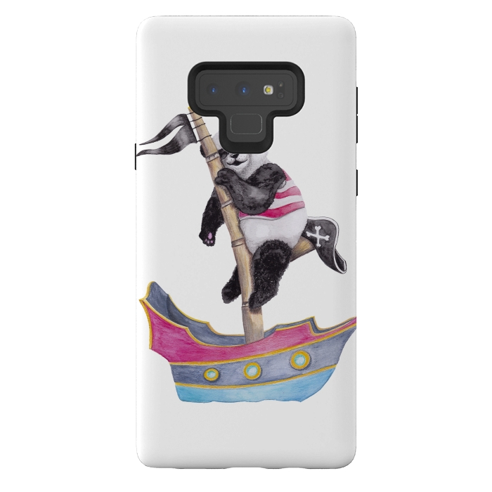 Galaxy Note 9 StrongFit Panda Pirate by gingerlique