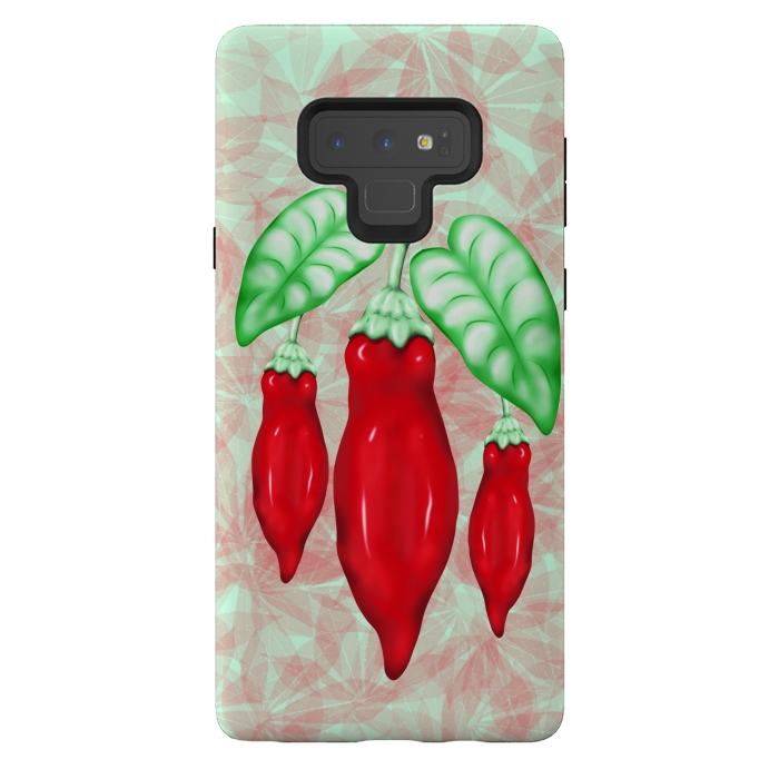 Galaxy Note 9 StrongFit Red Hot Chilli Pepper Decorative Food Art by BluedarkArt
