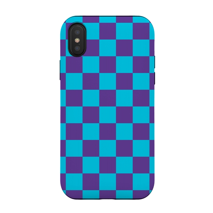 iPhone Xs / X StrongFit Checkered Pattern III by Art Design Works