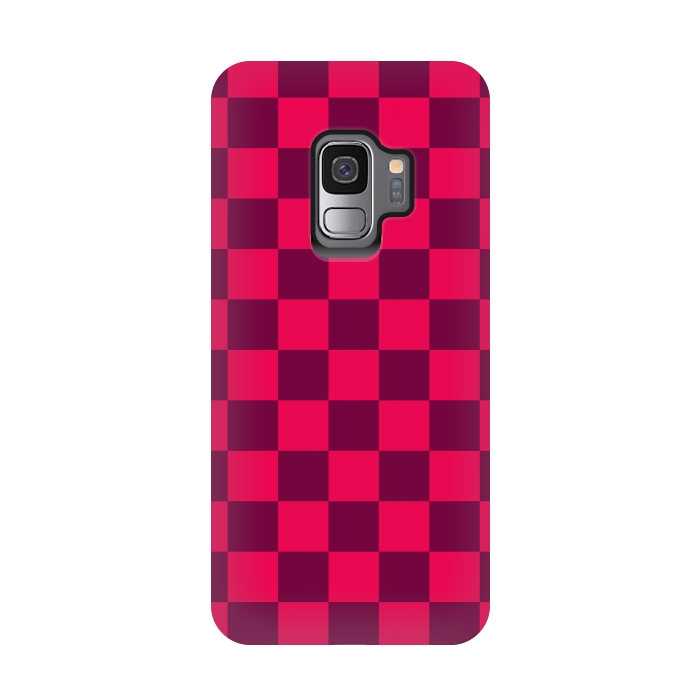 Galaxy S9 StrongFit Checkered Pattern IV by Art Design Works