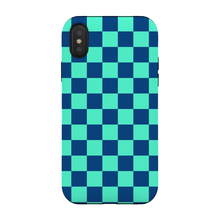 iPhone Xs / X StrongFit Checkered Pattern VI by Art Design Works