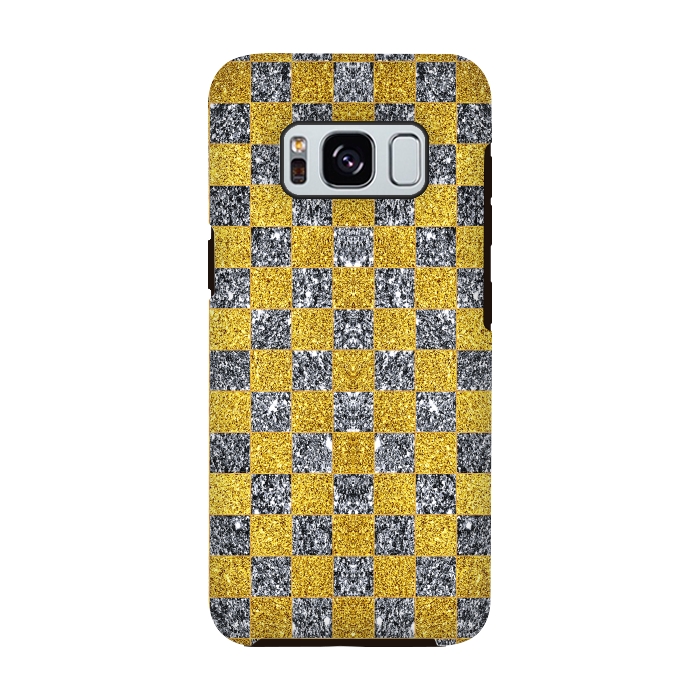 Galaxy S8 StrongFit Checkered Pattern X by Art Design Works