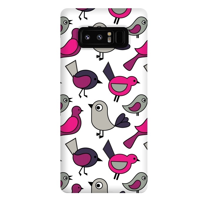 Galaxy Note 8 StrongFit Cute birds by Martina