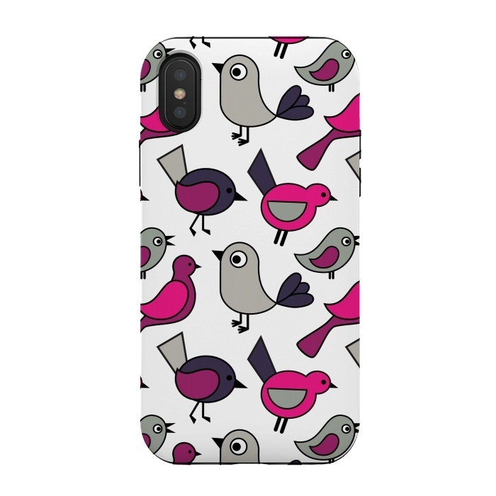 iPhone Xs / X StrongFit Cute birds by Martina