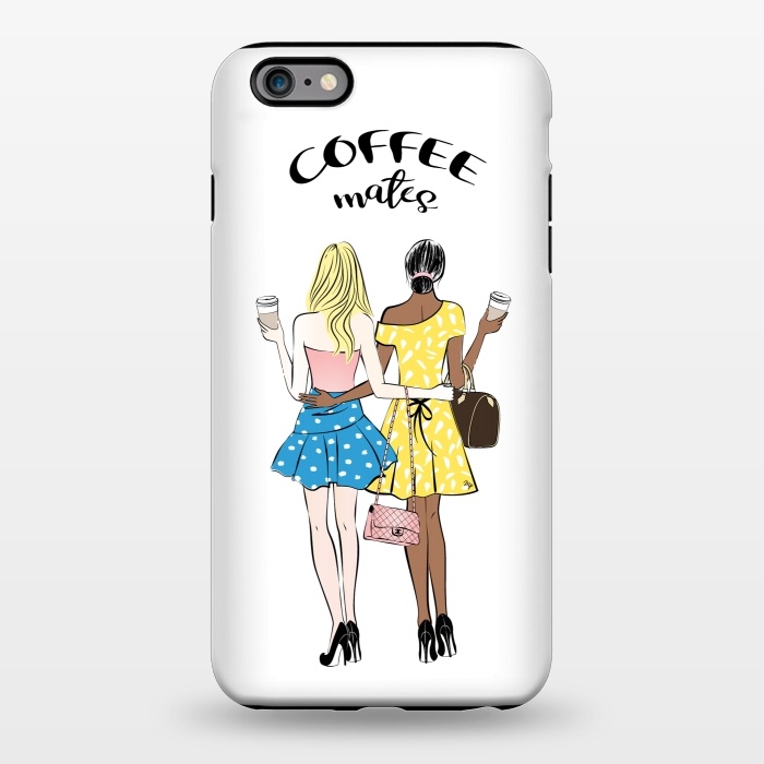 iPhone 6/6s plus StrongFit Coffee mates - dark skin by Martina