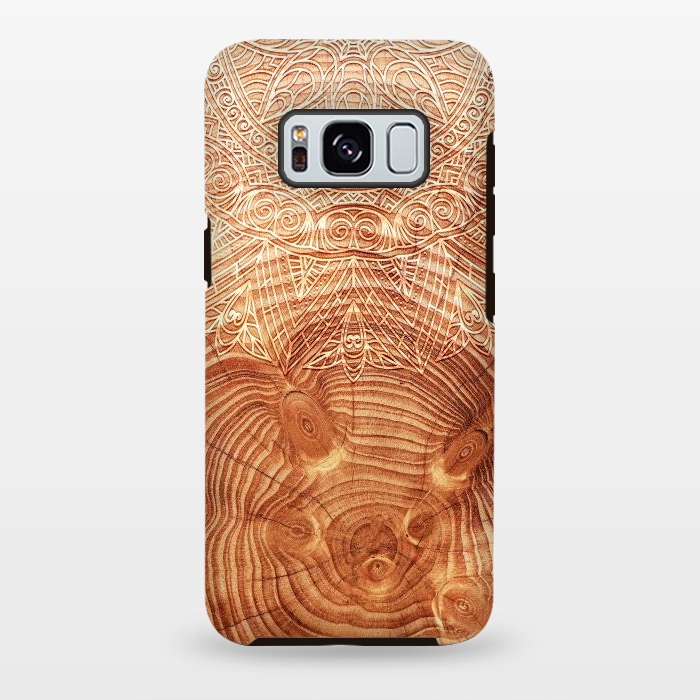 Galaxy S8 plus StrongFit Mandala Wood I by Art Design Works