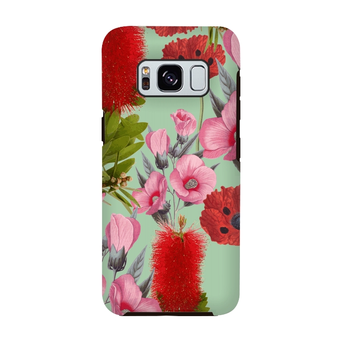 Galaxy S8 StrongFit Bushland Florals by Zala Farah