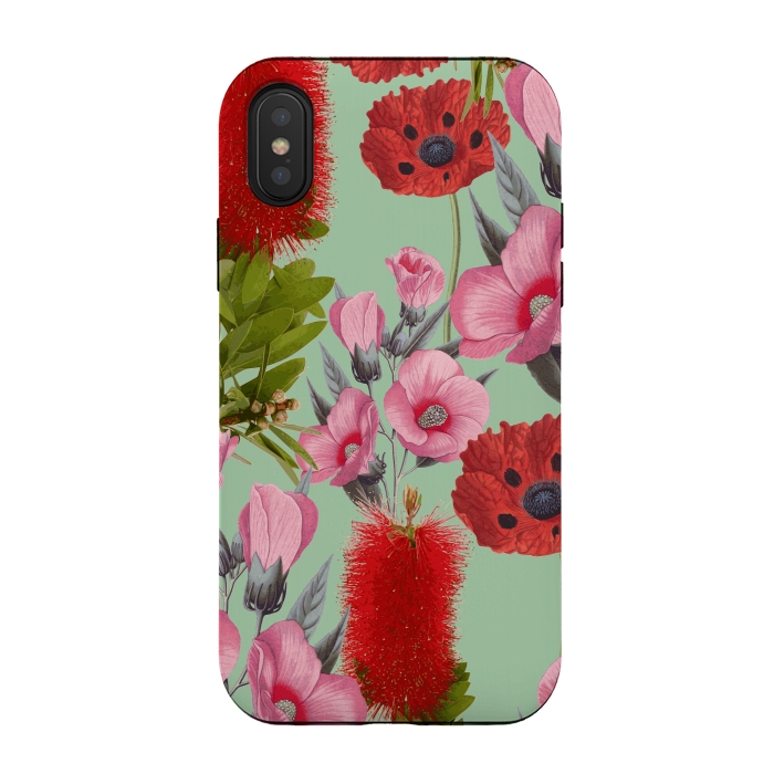 iPhone Xs / X StrongFit Bushland Florals by Zala Farah
