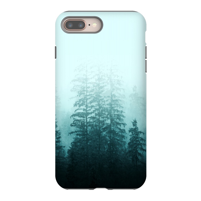 iPhone 7 plus StrongFit Blue Coniferous Forest by Creativeaxle