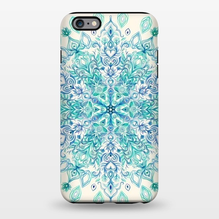 iPhone 6/6s plus StrongFit Peppermint Snowflake on Cream  by Micklyn Le Feuvre