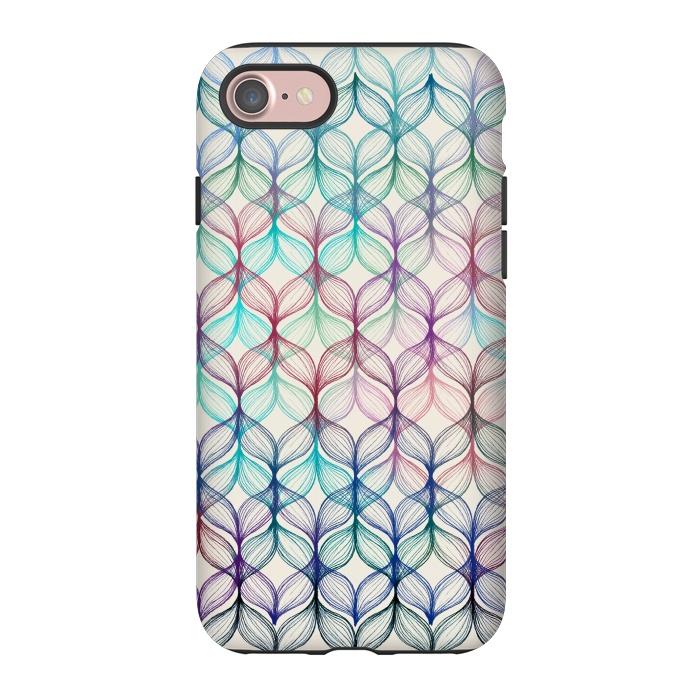 iPhone 7 StrongFit Mermaid's Braids - a colored pencil pattern by Micklyn Le Feuvre