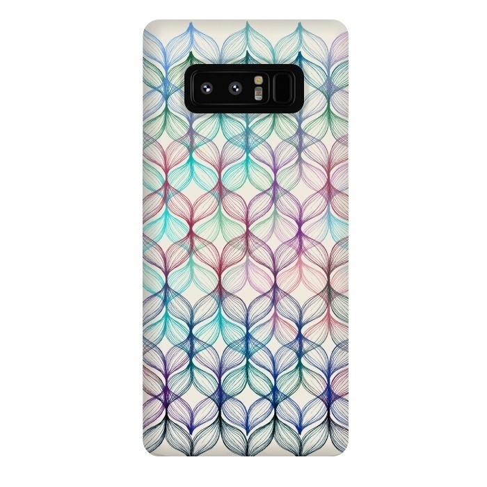 Galaxy Note 8 StrongFit Mermaid's Braids - a colored pencil pattern by Micklyn Le Feuvre