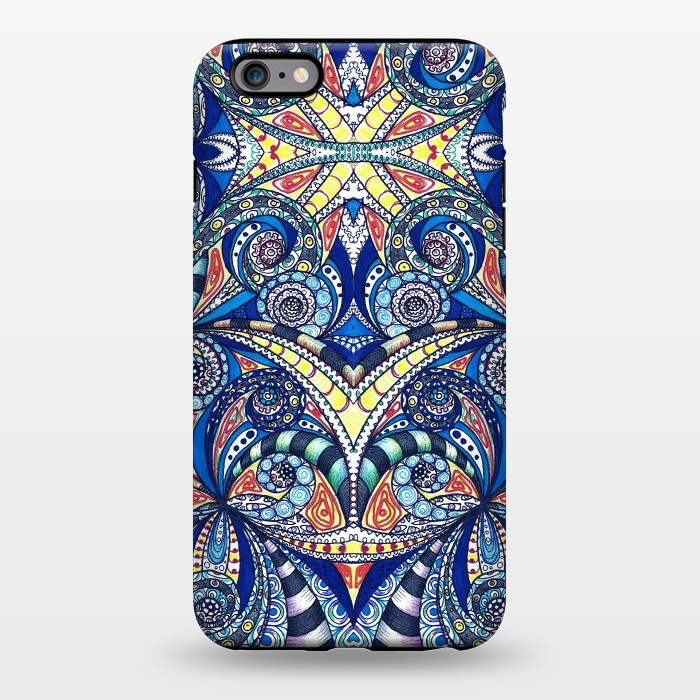 iPhone 6/6s plus StrongFit Drawing Floral Zentangle G7B by Medusa GraphicArt