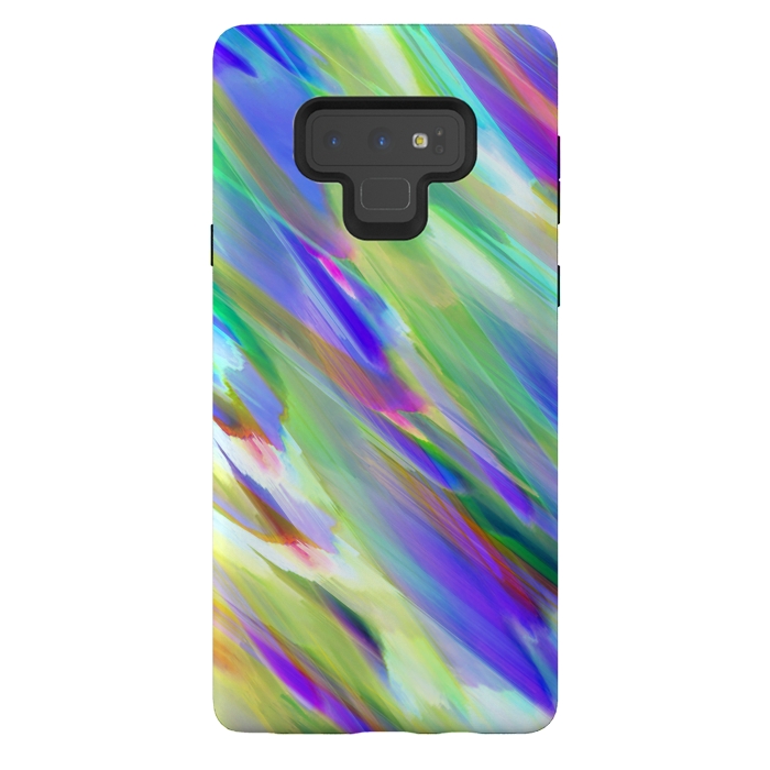 Galaxy Note 9 StrongFit Colorful digital art splashing G401 by Medusa GraphicArt