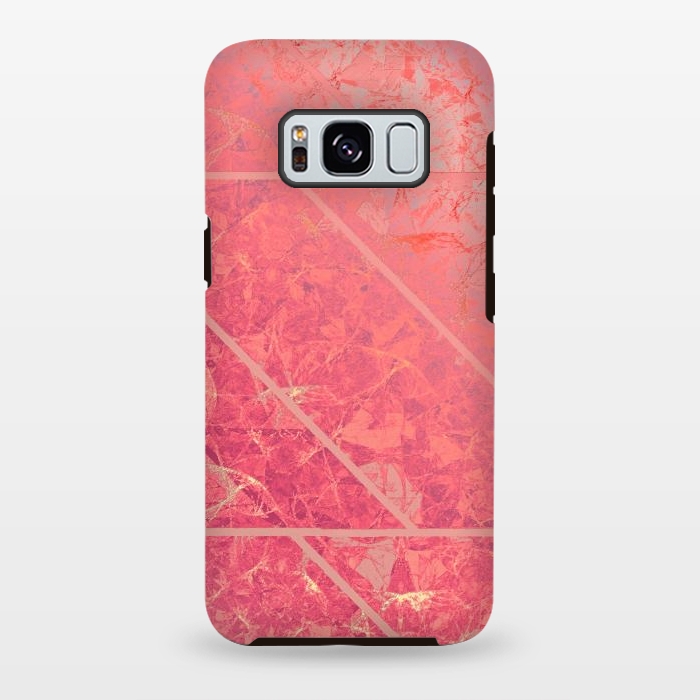 Galaxy S8 plus StrongFit Pink Marble Texture G281 by Medusa GraphicArt