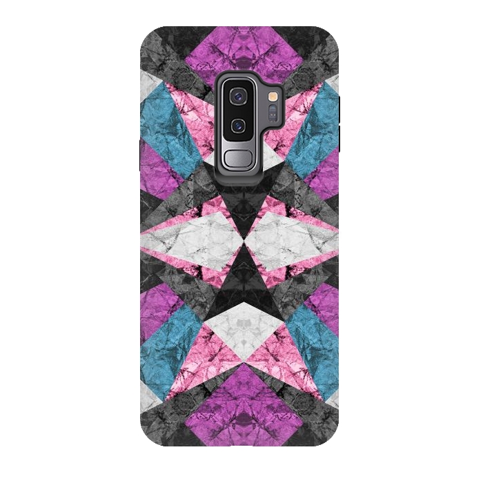 Galaxy S9 plus StrongFit Marble Geometric Background G438 by Medusa GraphicArt