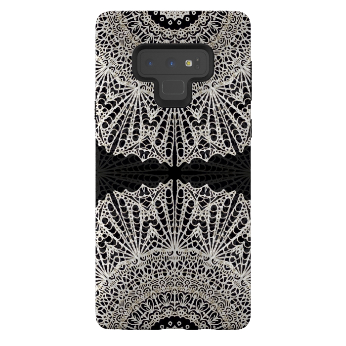 Galaxy Note 9 StrongFit Mandala Mehndi Style G384 by Medusa GraphicArt