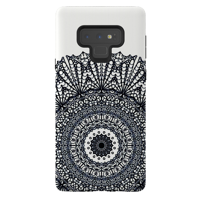 Galaxy Note 9 StrongFit Mandala Mehndi Style G378 by Medusa GraphicArt