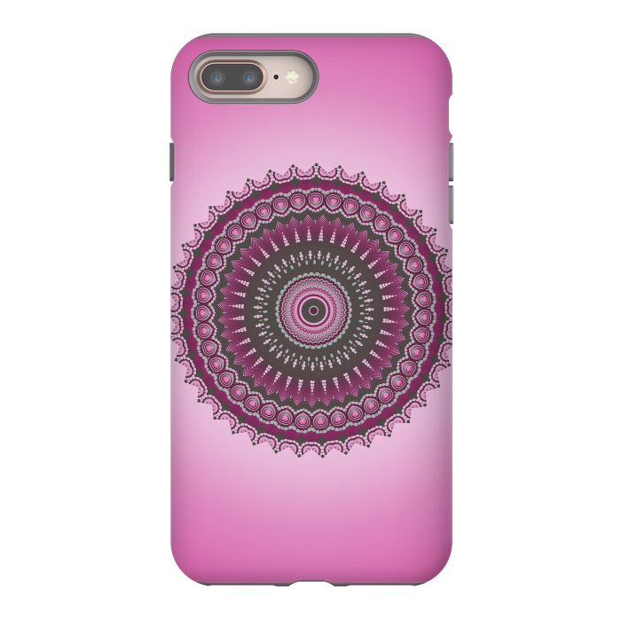 iPhone 7 plus StrongFit Pink Mandala Ornament 2 by Andrea Haase