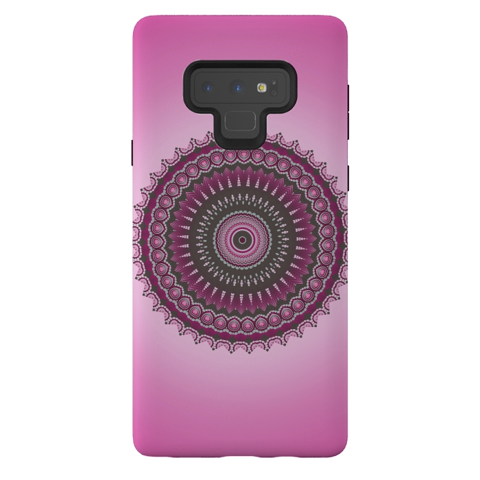 Galaxy Note 9 StrongFit Pink Mandala Ornament 2 by Andrea Haase