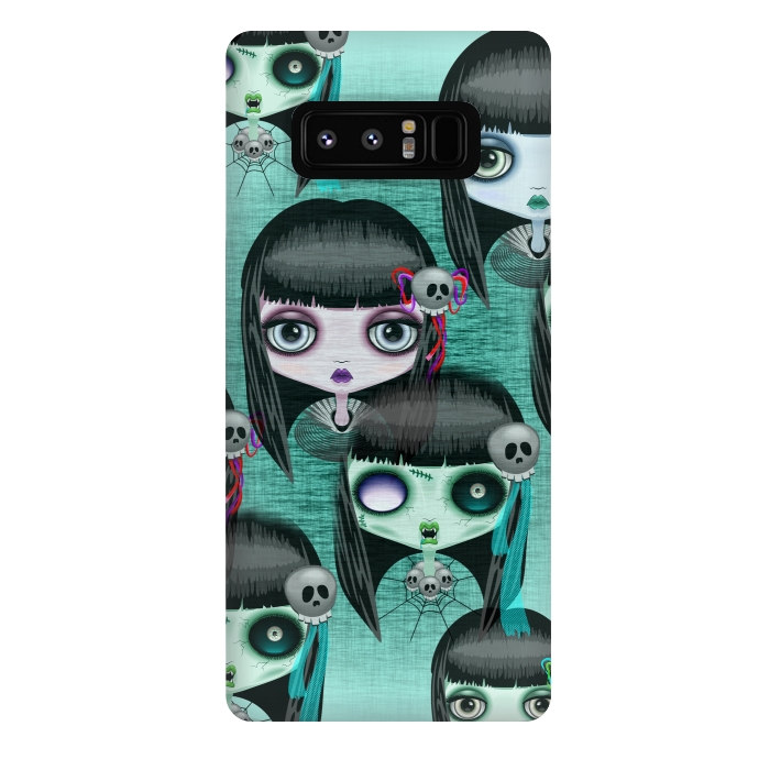 Galaxy Note 8 StrongFit Zombie Doll The Dark Side  by BluedarkArt
