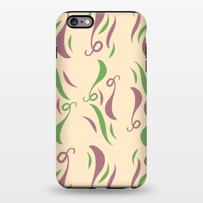 iPhone 6/6s plus StrongFit GREEN PINK FLORAL PATTERN by MALLIKA