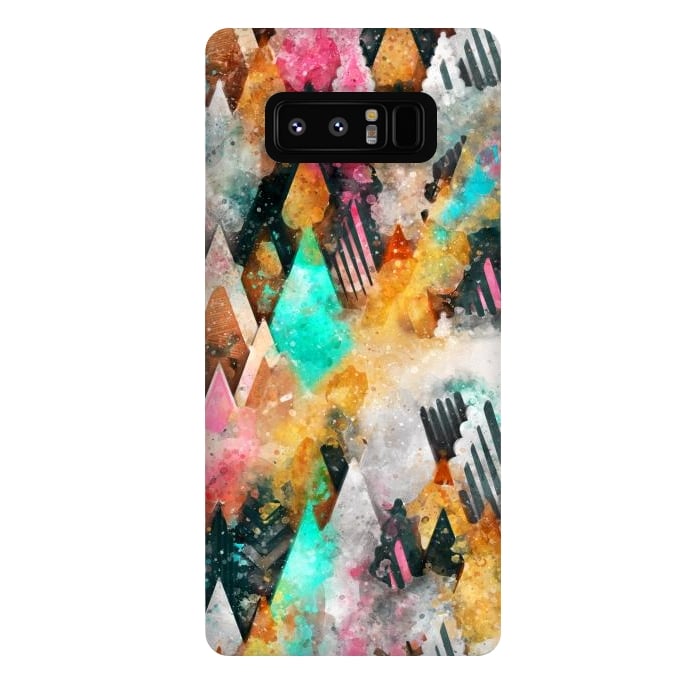 Galaxy Note 8 StrongFit Abstract Triangles by Creativeaxle