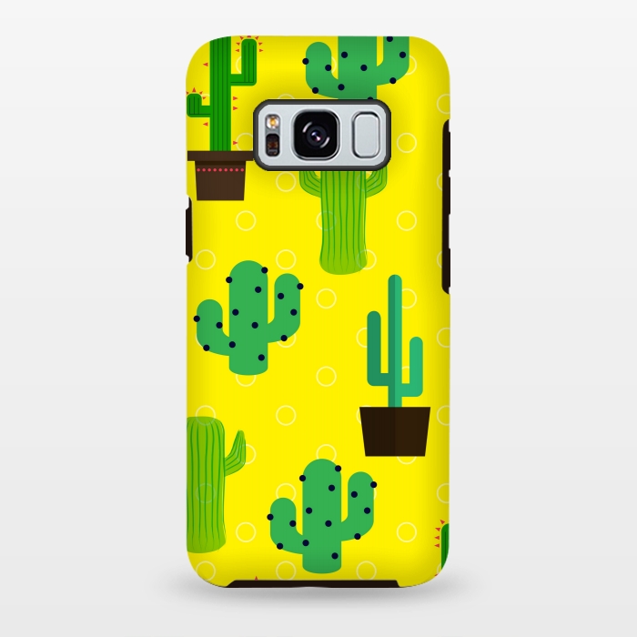 Galaxy S8 plus StrongFit cactus pattern by MALLIKA